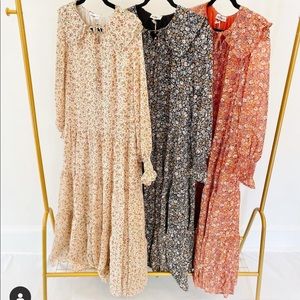 Floral boho maxi dress